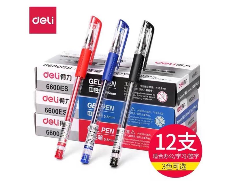 得力子彈頭中性筆 6600ES